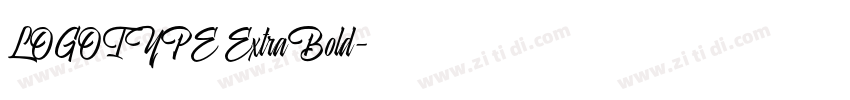 LOGOTYPE ExtraBold字体转换